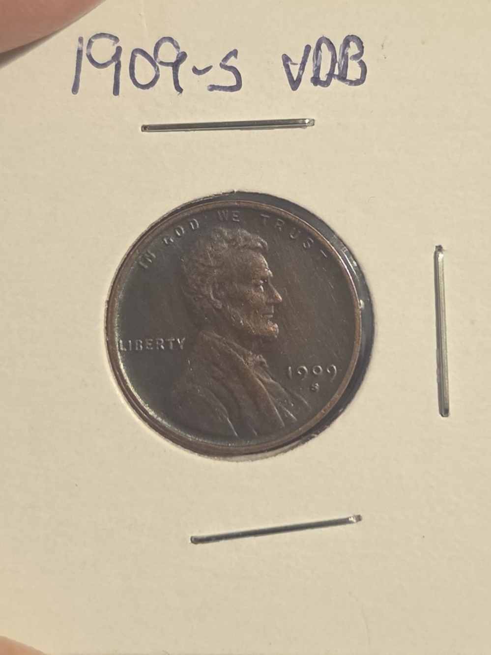 1909 Lincoln Cent Collectible - Brown Copper Finish